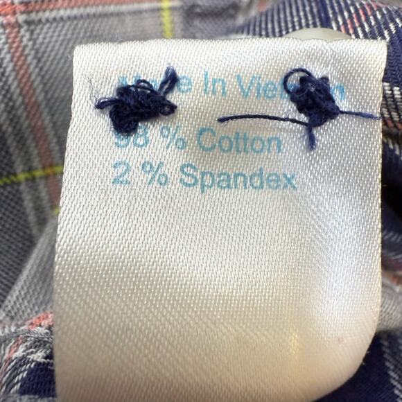 Twillory Untuckable Earth Prince of Wales Button Down Shirt Size XL-2XL - Picture 6 of 10